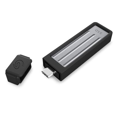 Seagate Ultra Compact 2TB, SSD Extern, 1000MB/s, USB 3.1 Typ C, Rescue Service (STMX2000400)