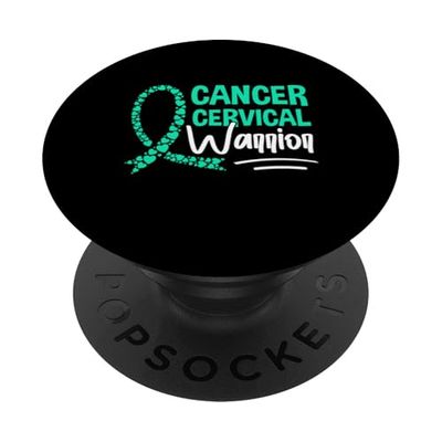 Concientización y apoyo sobre el cáncer de cuello uterino PopSockets PopGrip Adhesivo