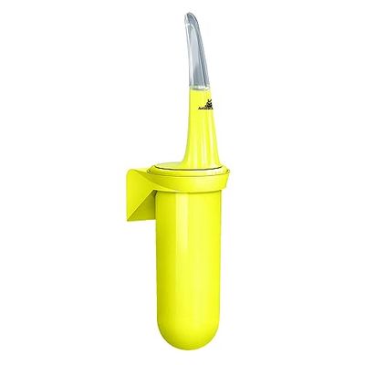 >Portacepillo de Pared para baño Skin Amarillo neón
