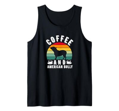 Appassionato di caffè e bulldog americano Canotta