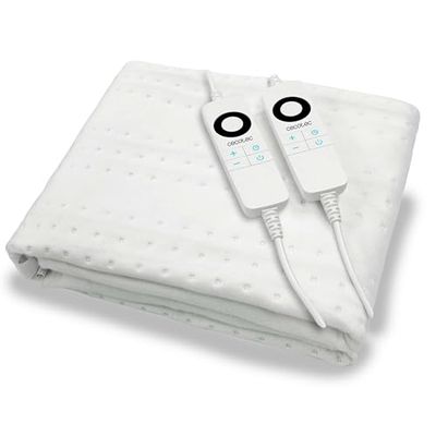 Cecotec HeatConfort ThermalUnder Double elektrische deken. Elektrische hoes 160x140 met automatische uitschakeling en 6 instelbare temperatuurniveaus.