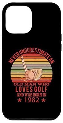 Golfers Golfplayers Vintage 1982 Birthday Golfing-balls Golf Case for iPhone 12 Pro Max