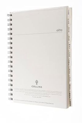 Collins Elite 1130R-24 - Agenda settimanale 2024, con visualizzazione settimanale, planner aziendale e organizer, da gennaio a dicembre 2024