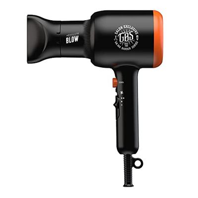 GA.MA Italy Professional, GBS Absolute Blow Dryer, Moteur AC 2000W ultra-compact, revêtement céramique pour des cheveux brillants et sans frisottis, noir