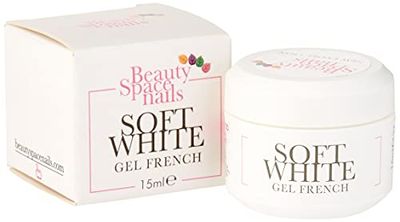 Beauty Space Nails Soft White Bianco French Modellante UV, 15 Ml