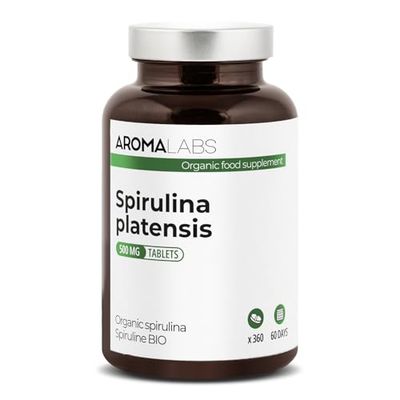 Aroma Labs - Spiruline BIO - Énergie & Immunité - 500 mg - 360 comprimés