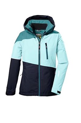 killtec Bambine e ragazze Giacca da sci/giacca funzionale con cappuccio e paraneve KSW 331 GRLS SKI JCKT, mint, 116, 42091-000