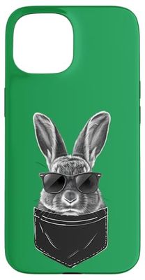 Lunettes de soleil de poche lapin de Pâques pour garçons, hommes, enfants Coque pour iPhone 15