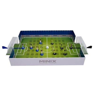 BANDAI, Figurki kolekcjonerskie Minix, Real Madryt, gra w piłkę nożną z 5 graczami, Odtwórz najlepsze chwile piłki nożnej, pomysł na prezent dla dzieci i dorosłych, fanów piłki nożnej (MN17386)