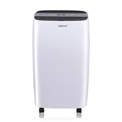 alpina Déshumidificateur - 230V/220W - Pièces Jusqu'à 100M³ - Extra silencieux - Déshumidifie jusqu'à 10 l par jour - Fonction minuterie 1 a 24 Heures - Réglage du l'humidité - Blanc