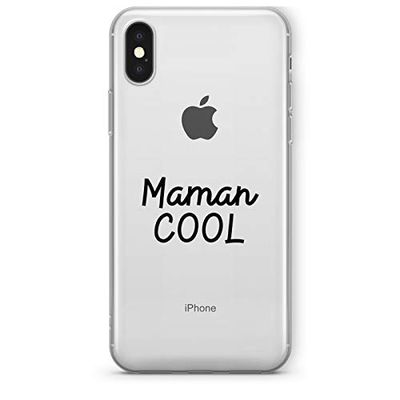 ZOKKO iPhone XS Max Cool Mommy Case - mjukt genomskinligt bläck svart