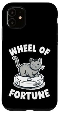 Wheel Of Fortune Cat Joke Robot Vacuum Cleaner Cat Case for iPhone 11