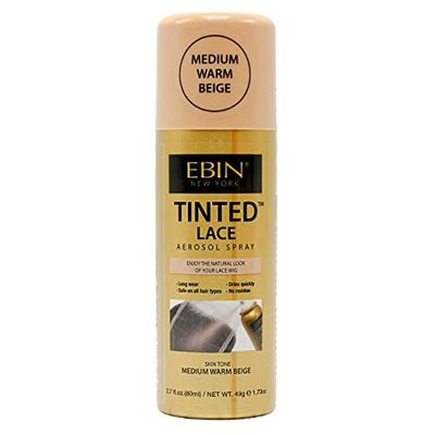 EBIN Tinted Lace Spray (80ml, Medium Warm Beige)