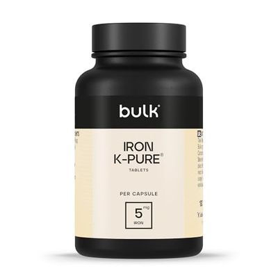 Bulk Ferro (K-Pure ) Capsule da, 20 mg, 90 Capsule, 90 porzioni