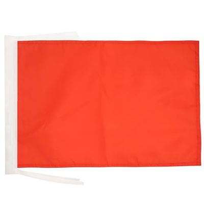 BANDIERA COMMISSARIO DI PISTA ROSSA 45x30cm - BANDIERINA COMMISSARIO DI PERCORSO 30 x 45 cm cordicelle - AZ FLAG