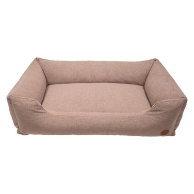 JACK AND VANILLA, Sofá para Mascotas Timeless Hampton, Diseño Elegante, Relleno de Espuma de Alta Densidad, Funda extraíble, fácil de Limpiar, tamaño 117 x 82 x 28 cm, Color Rosa