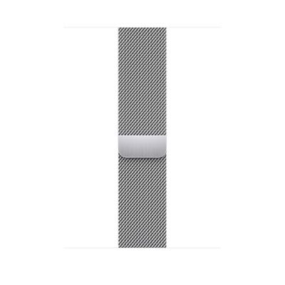 Apple Watch Band - Milanesisk loop - 45 mm - silver - One Size