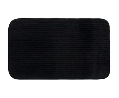 Gözze - Morbido Tappetino da Bagno Antiscivolo, 100% Poliestere, 70 x 120 cm - Nero