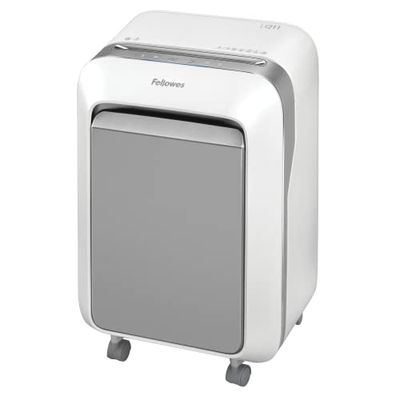 Fellowes distruggi documenti a microframmento LX211, 16 fogli, per piccolo ufficio, da 1 a 3 utenti, distruggidocumenti con tecnologia Intellibar, 100% anti inceppamento e Safesense, bianco