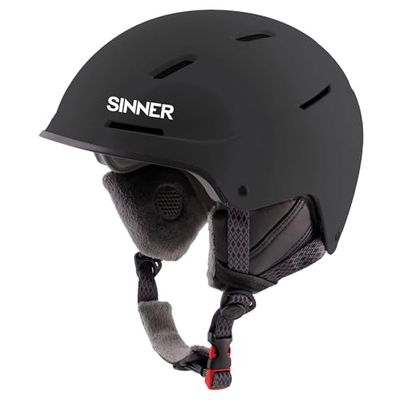 Sinner Whistler-Matte Black-S (50-54) Casque Mixte, Multicolore, S