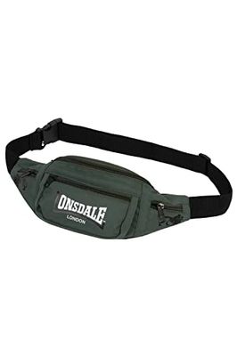 Lonsdale Hip Bag One Size Olive/Black/White, Oliva, Negro, Blanco, Talla única, Riñonera