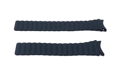 System-S Cinturino da 20 mm in silicone magnetico per Samsung Galaxy Watch 5 4 in nero, Nero, Eine Grösse