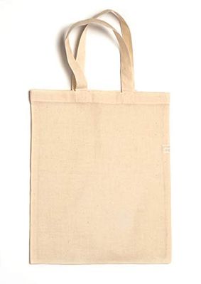 Sac de transport en coton naturel 28 x 23 cm