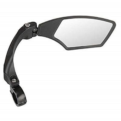 M-Wave Spy Space - espelho de bicicleta, preto, tamanho único, montagem lado direito