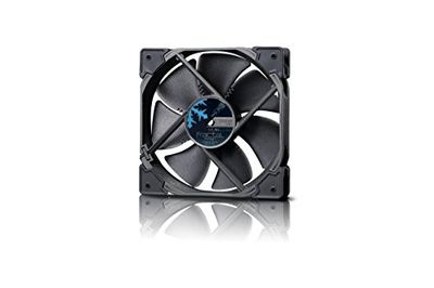 Fractal Design Venturi HP-12 Black - PWM - Computer Fan - Silent Fan - High Airflow - Long Life Time - FDB-Bearings - Aerodynamically shaped struts – 12v - 120 mm - Black (Single)