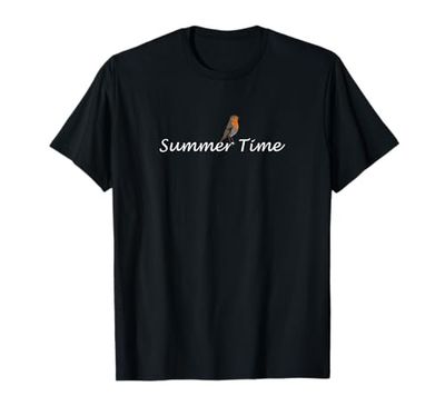Petirrojo Pájaro de Jardín Observador de Aves Biólogo Summer Camiseta