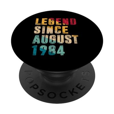 Regalo vintage de 41 cumpleaños - Leyenda desde agosto de 1984 PopSockets PopGrip Adhesivo