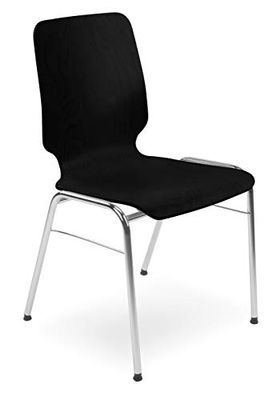 NOWY STYL Silla para Objetos, gastronomía, Madera, Negro, Talla única