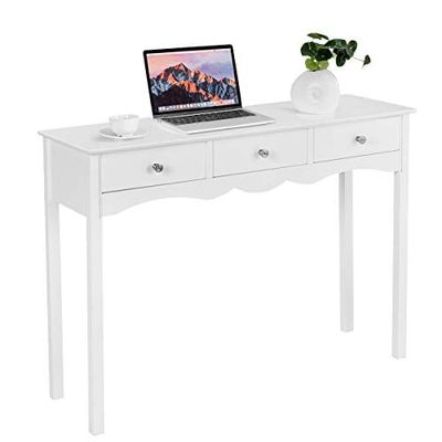 COSTWAY consoletafel, wit, 100 x 32 x 75 cm