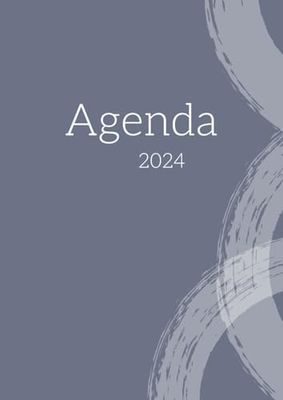 Agenda 2024: Format A5 | Semainier du lundi au samedi sur 2 pages | Carnet de Notes | To-Do List | Outil de gestion du temps 3 en 1