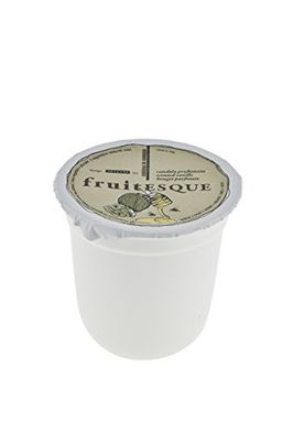 Cereria de Giorgio fruitesque parfumée en Pot Yaourt, Cire, Jaune, 7 x 7 x 7 cm