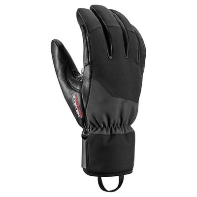 LEKI Hevon Thermo 3D Black - Guanti da sci, misura 9,5