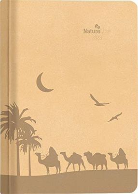 Buchkalender Nature Line Sand 2023 - Taschen-Kalender A5-1 Tag 1 Seite - 416 Seiten - Umwelt-Kalender - mit Hardcover - Alpha Edition
