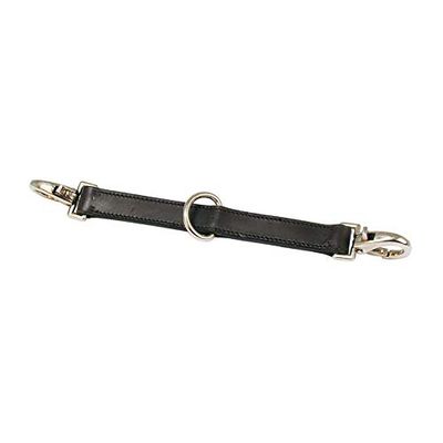 Pfiff 004267 skórzane gogle longierskie, skórzane okulary do longierek, z 2 karabińczykami, czarne