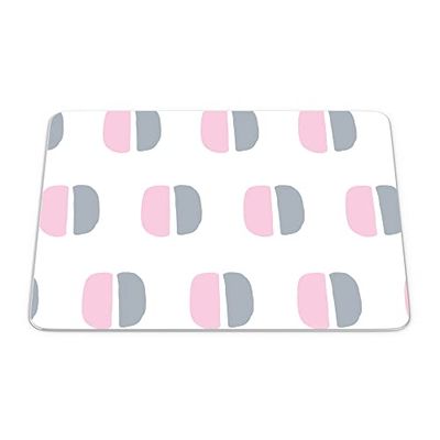 Bonamaison, Tappetino per mouse rettangolare con stampa digitale pop art, base antiscivolo, per ufficio e casa, dimensioni: 22 x 18 cm