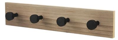 FORNOR 75347 PERCHERO DE PARED DE MADERA 40 x 8 cm
