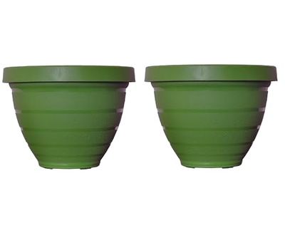 The HC Companies Planterare, mörkgrön, 25,4 cm