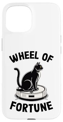 Wheel Of Fortune Cat Joke Robot Vacuum Cleaner Cat Case for iPhone 15