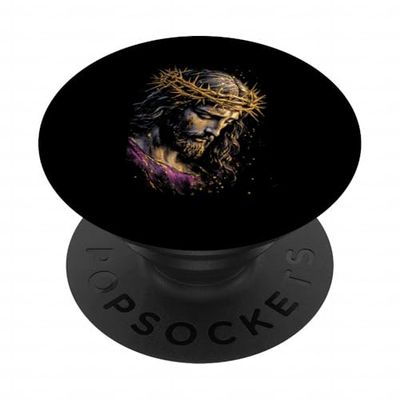 Jesús Rey de Reyes Señor Cristo Redentor Salvador Jeremías PopSockets PopGrip Adhesivo