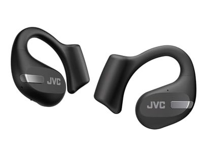 JVC Nearphones HA-NP50T-B, True Wireless Earbuds, Open Ear Design, Active Noise Reduction, Multi-Point, IPX4, Muting mikrofonu, czas pracy 38 godzin, BT 5.3, (czarny)