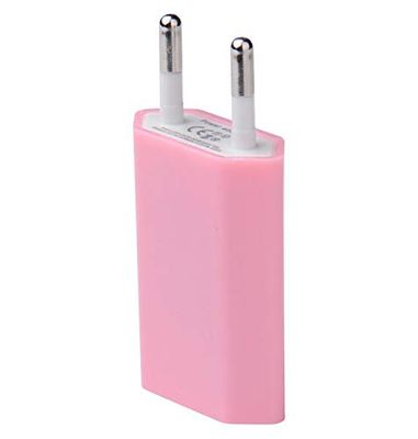 Adaptador USB de Pared para Huawei P Smart Z de 1 Puerto de Corriente AC Cargador Blanco (5V-1A) Universal (Rosa Pale)
