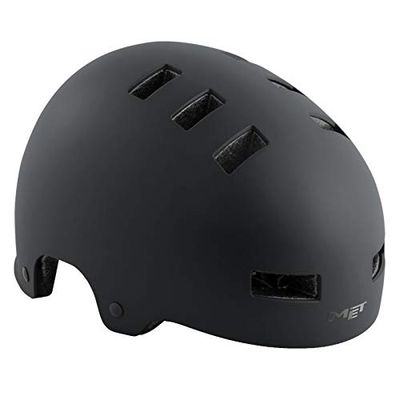 MET Helm M (56-59), volwassenen, uniseks, meerkleurig (zone zwart)