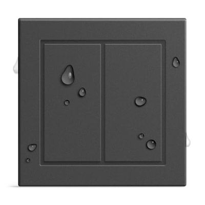 GIRA + Senic Friends of Hue Interruptor Inteligente para exteriores | Interruptor Inalámbrico con Regulador de Luz para Bombillas Inteligentes Philips Hue | Sin Batería, Sin Carga | Switch Negro