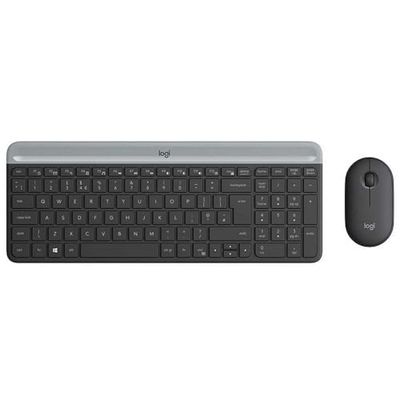 Logitech Slim Wireless Combo MK470 keyboard RF Wireless QWERTZ, 834536 (keyboard RF Wireless QWERTZ German Graphite Slim Wireless Combo MK470, Full-size (100%), RF Wireless,)