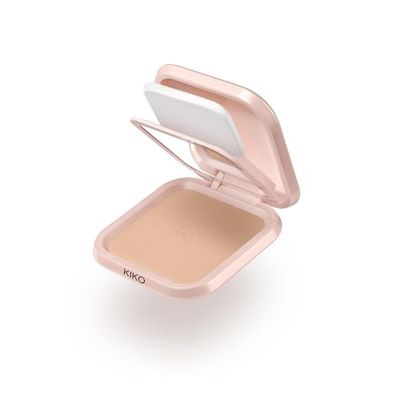 KIKO Milano Skin Lover Refining Face Powder Foundation 04, Compact, Moisturising And Smoothing Powder Foundation