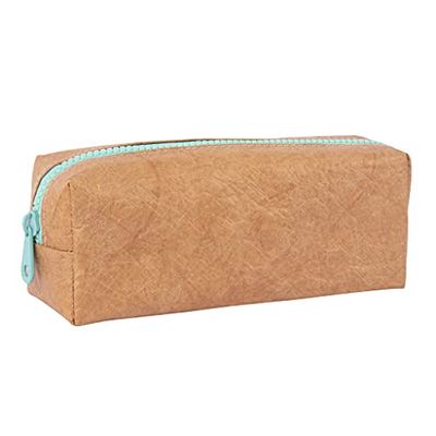 APLI 18955 - Multifunctionele Kraft Texture Case - TURQUOISE - Etui - Schoolkoffer